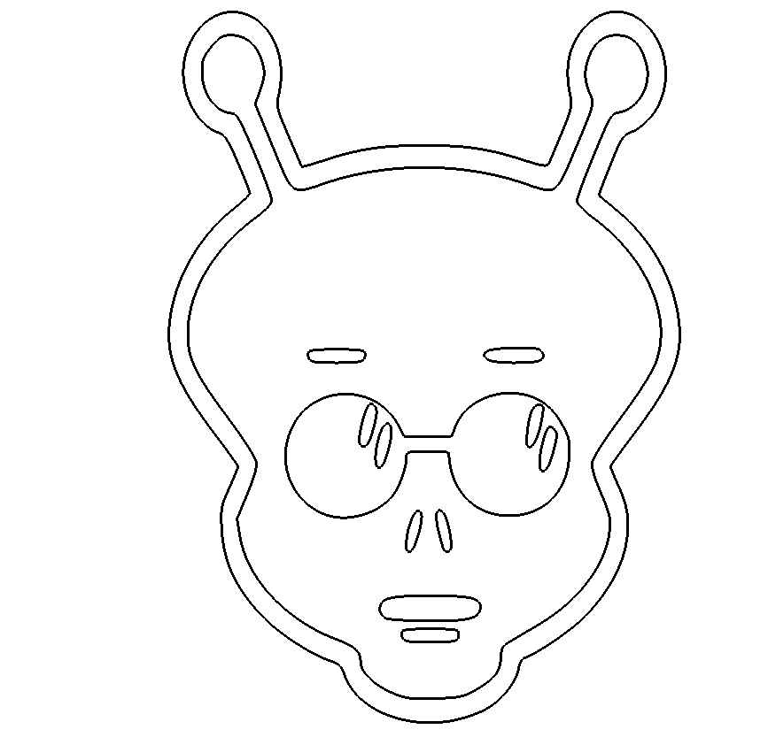 Alien – DXF/DWG Datei kostenlos herunterladen | DXF Downloads