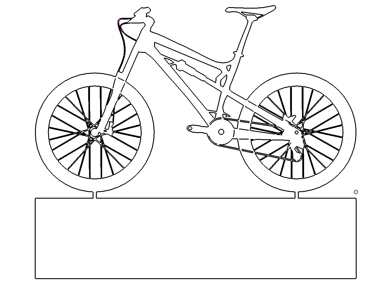 Bike Fahrrad mit Ständer - Bike Bicycle with stand - Das Download