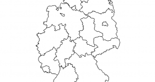 Landkarte Deutschland - Map Germany