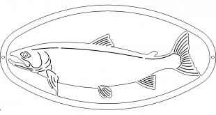 Fisch Schild - Fish Plate