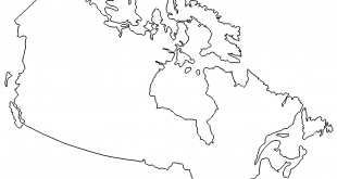 Landkarte Kanada - Map Canada