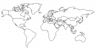 Weltkarte / dxf World