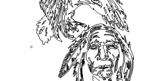 Adler Indianer - Eagle with Indianer