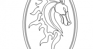 Schild mit Pferd - Sign with Horse