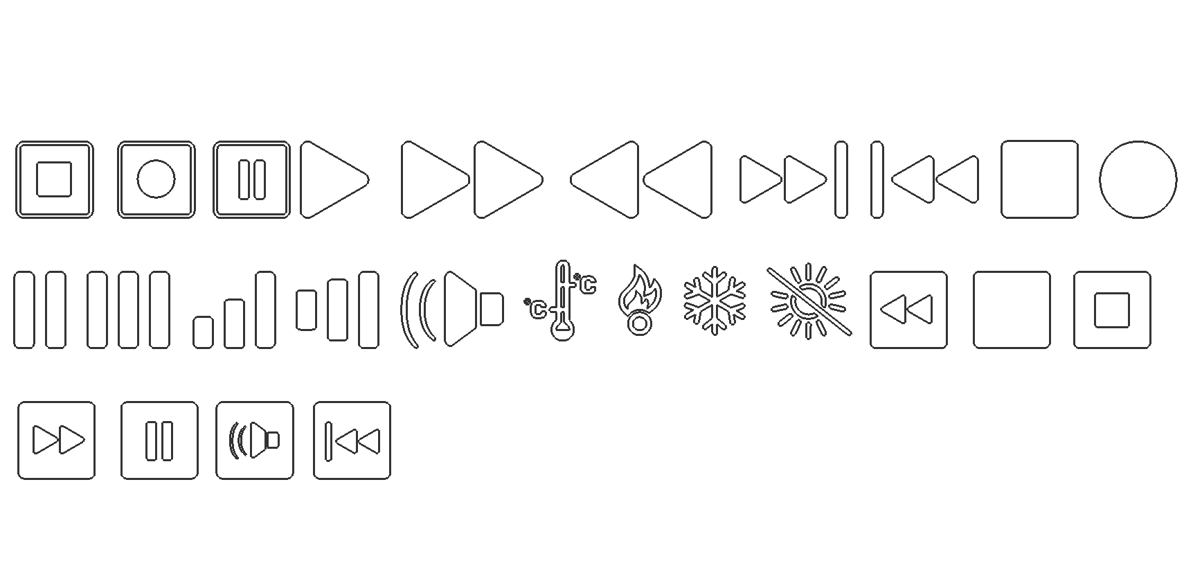 Paket mit Technik Buttons - Package with Technik/Buttons – DXF/DWG ...