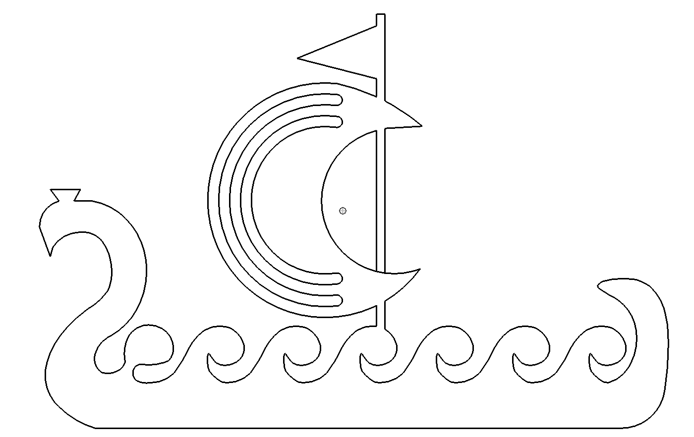 Wikingerschiff - Viking Ship dxf dwg Vorlagen Downloads kostenlos