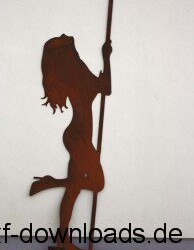 Frau an Stange Frau an Stange