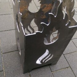 Metall mit Flammen Metall mit Flammen