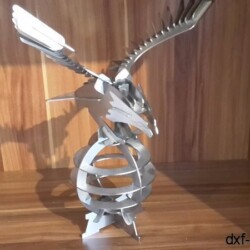 Adler Edelstahl 3D Modell Adler Edelstahl 3D Modell