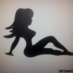 liegende Frau DXF/DWG liegende nackte Frau