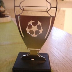 Fussball Pokal dxf dwg Fussball Pokal