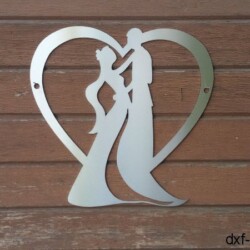 Herz mit einem Paar Herz mit einem Paar