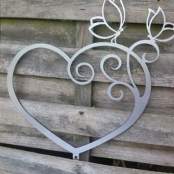 Herz mit Schmetterlingen Herz mit Schmetterlingen