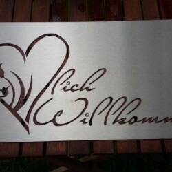 Schild Herzlich Willkommen Schild Herzlich Willkommen