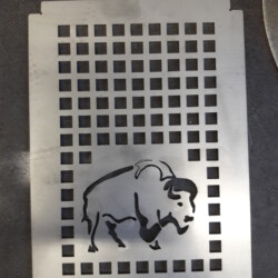 Lochblech mit Bueffel Lochblech mit Bueffel