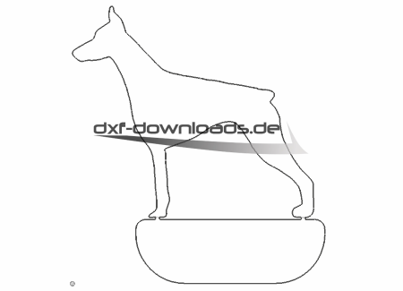 stehender Hund Schild - standing dog holding sign