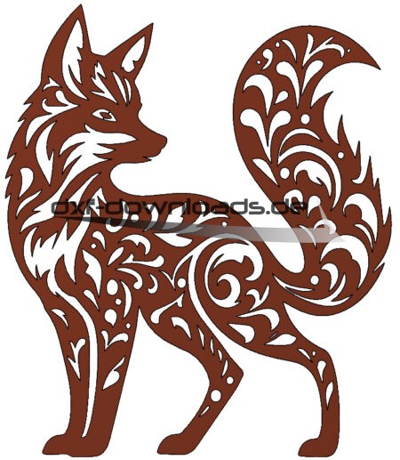 Aufwendiger schöner Fuchs - Garten Deko