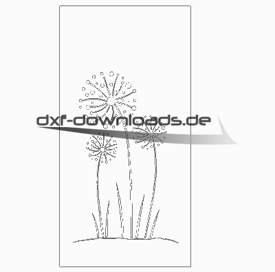 Sichtschutzwand Pusteblume Garten Zaunelement Stahl Metall