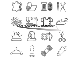 Dxf dwg rund um´s Nähen - DXF DWG around Sewing