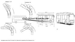 Schleppkurve Linienbus Solo (12,0 m)