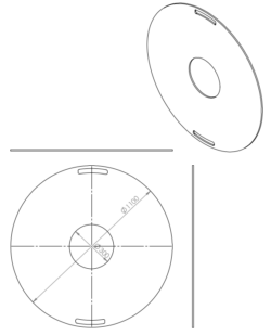 1100mm Feuerplatte Grillring Grillplatte Plancha für Stahlfässer Öltonnen Stahltonnen oder große Kugelgrills