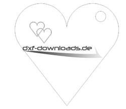 Herz Anhänger Dxf