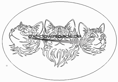 Katzen Bild - Tribal Cats