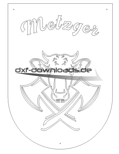 Metzger Logo Emblem Orden - Butcher's Logo Emblem Order