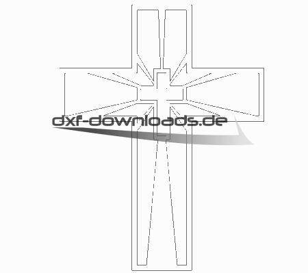 3D Kreuz Paket mit Grundplatte