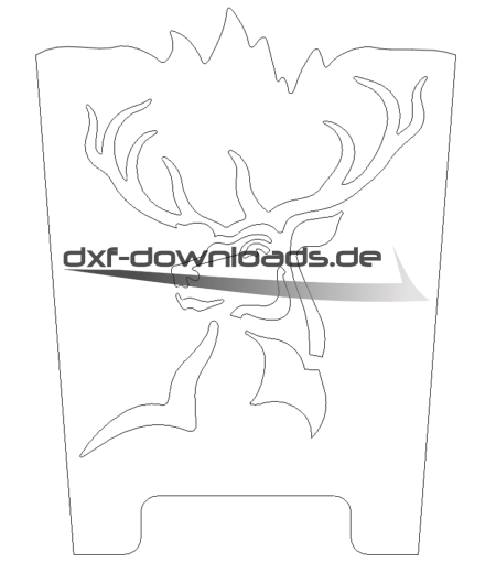 Feuertonne-Hirsch - Fire barrel deer