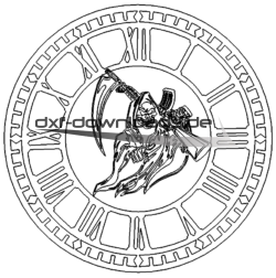 Uhr mit dem Tod - Clock with death