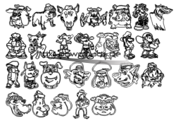 Paket mit Hunden - Package with Dogs