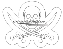 Totenkopf mit Schwertern - Skull with swords