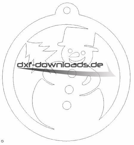 Weihnachten Schneemann Anhänger