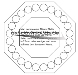 Adventsstern Achteck Teelichthalter - Adventsstern octagon Teelichthalter