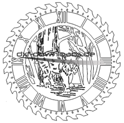 Sawblade Clock Luchs