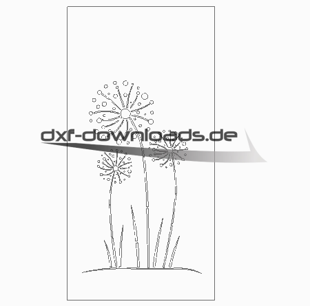 Sichtschutzwand Pusteblume Garten Zaunelement Stahl Metall