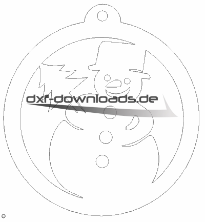 Weihnachten Schneemann Anhänger