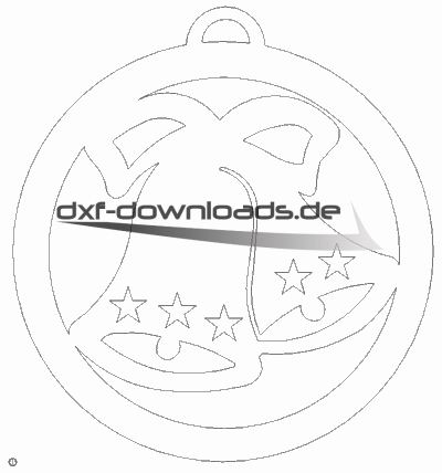 Weihnachten Glocke mit Sterne Anhänger