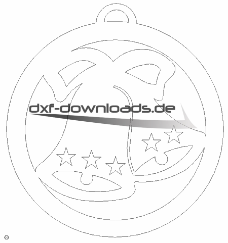 Weihnachten Glocke mit Sterne Anhänger