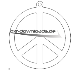 Peace Zeichen Schlüsselanhänger