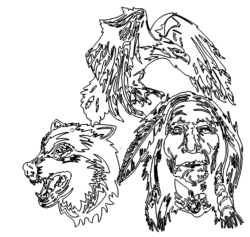 Adler Indianer Wolf - Eagle Indianer Wolf
