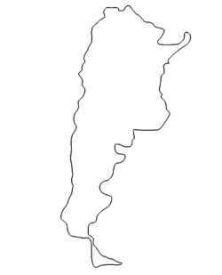 Landkarte Argentinien - Map Argentina