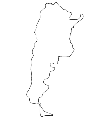 Landkarte Argentinien - Map Argentina