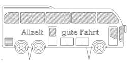 Autobus Allzeit Gute Fahrt - Autobus