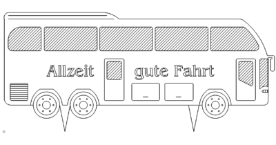 Autobus Allzeit Gute Fahrt - Autobus