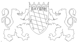Bundesland Bayern Wappen - State of Bavaria coat of arms