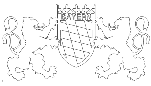 Bundesland Bayern Wappen State Of Bavaria Coat Of Arms Das Download Portal Fur Dxf Dwg Dateien