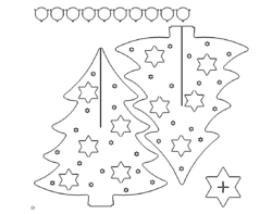 Weihnachtsbaum mit Teelichter - Christmas tree with candles
