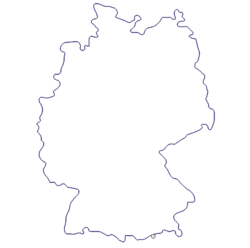 Karte von Deutschland - Map Germany